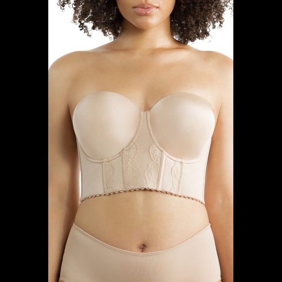 NWT Parfait [ 44D US ] Elissa Underwire Strapless Bustier Bra in Nude‎ - Picture 13 of 13